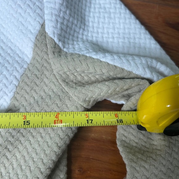 Calvin Klein Women's Skirt Suit Set White & Tan Textured Gold Zipper Size 2 - Picture 13 of 13